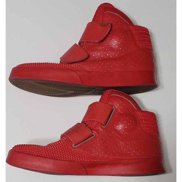 Nike Flystepper 2k3 Sneaker Mens Size 8 Hight Top 2 Strap Red - Picture 5 of 11